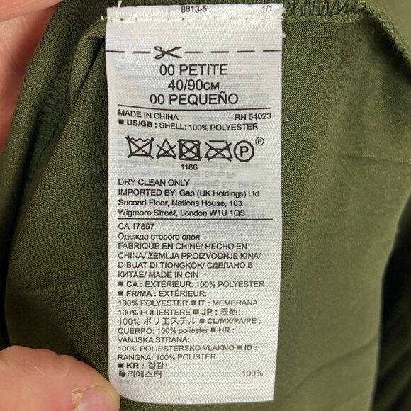 NWT Olivia Palermo Pleated Off Shoulder Satin Maxi Dress Green Size 00 Petite - Picture 10 of 12